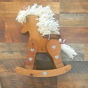 VINTAGE Wooden Rocking Horse